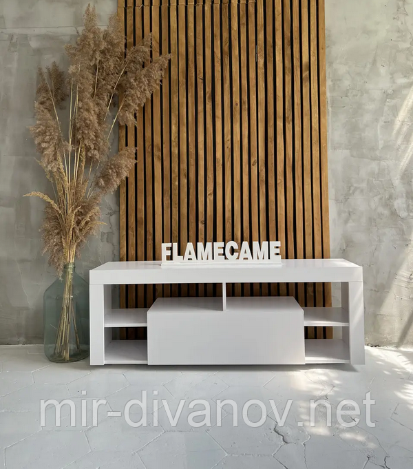 Комод TV Flamecom 140 Білий