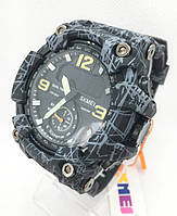 Часы мужские спортивные водостойкие SKMEI 1637 (Скмей), цвет серый ( код: IBW516S )