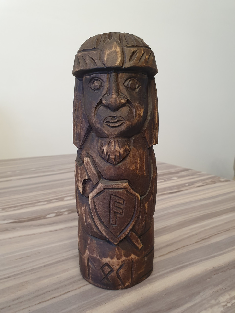 Статуетка Локі, скандинавський / німецький бог вікінгів, дерево, ручна робота