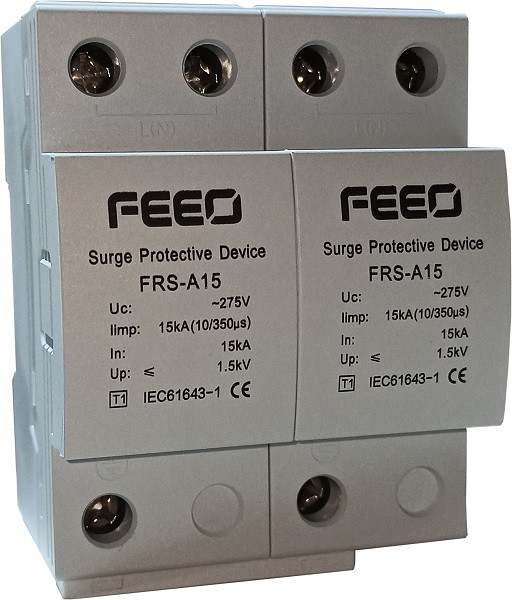 Перемикач перенапруги AC FEEO SPD FRS-A15 B(Т1) 2P 275V, In:15кA