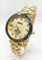 Часы женские наручные Versace (Версаче), золотистые ( код: IBW410YY )