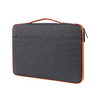 Сумка для ноутбука или документов 15,6" Digital Серая с оранжевым ( код: IBN039SJ )