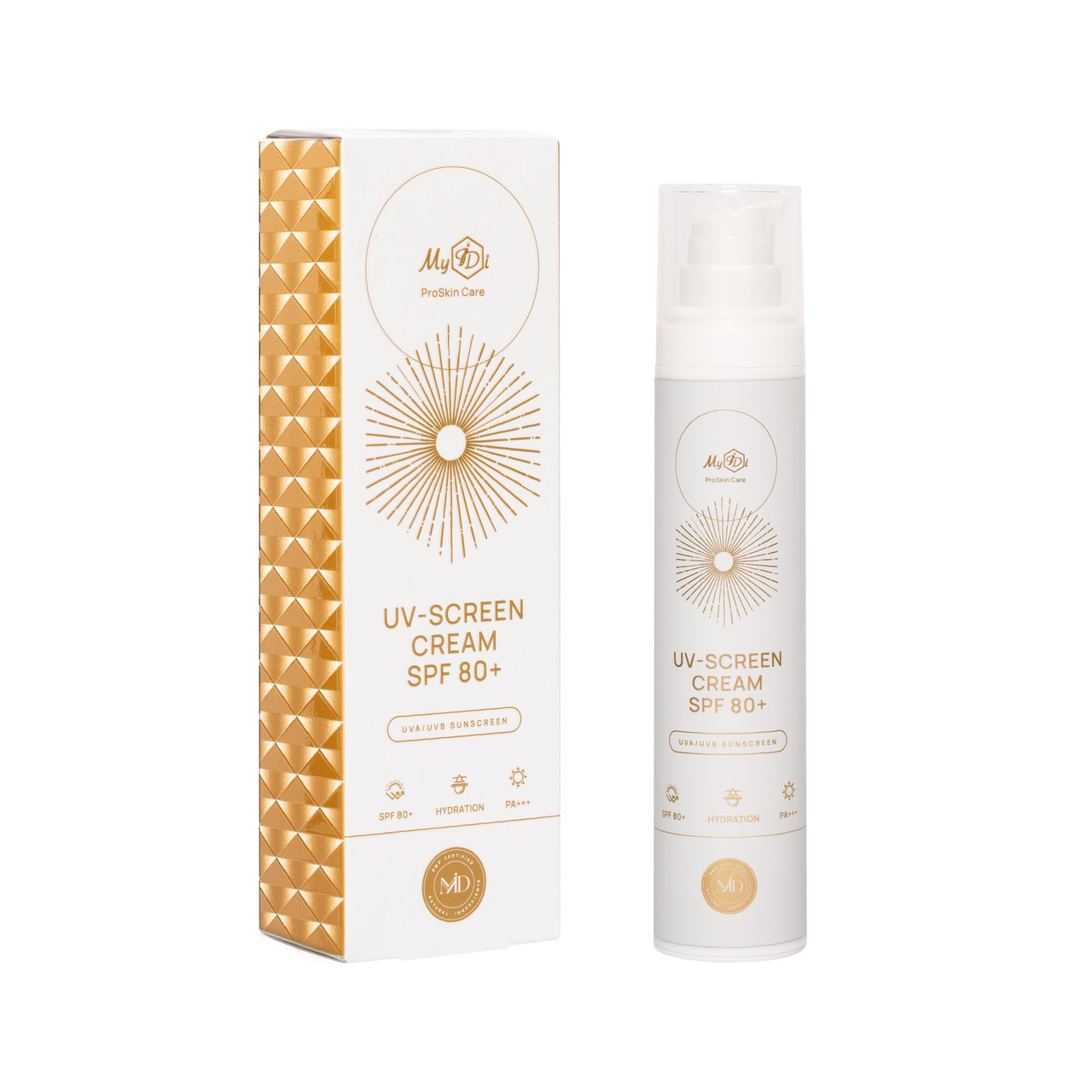Сонцезахисний крем з SPF 80+ MyIDi UV-screen cream SPF 80+, 50 мл ...