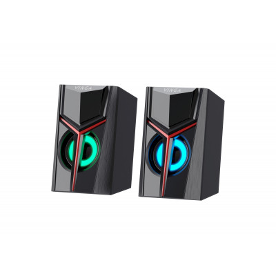 Акустическая система Vinga SP-100 LED USB Black, фото 1