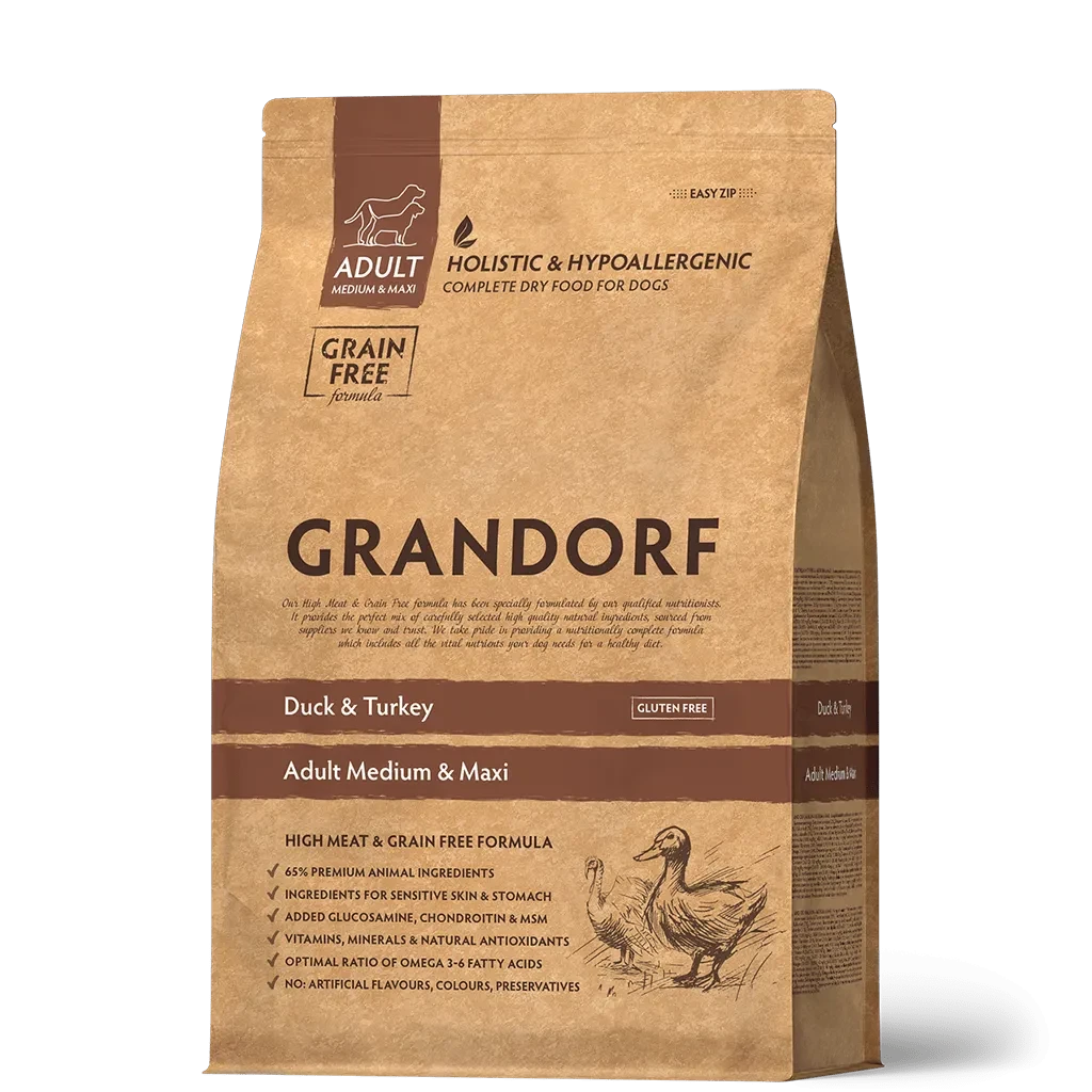 Grandorf (Грандорф) Sensitive Care Holistic Duck & Potato All Breeds корм для всіх порід з качкою, 12 кг