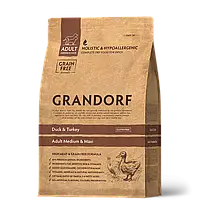 Grandorf Duck & Turkey Adult Medium & Maxi сухий корм для середніх та великих собак з качкою