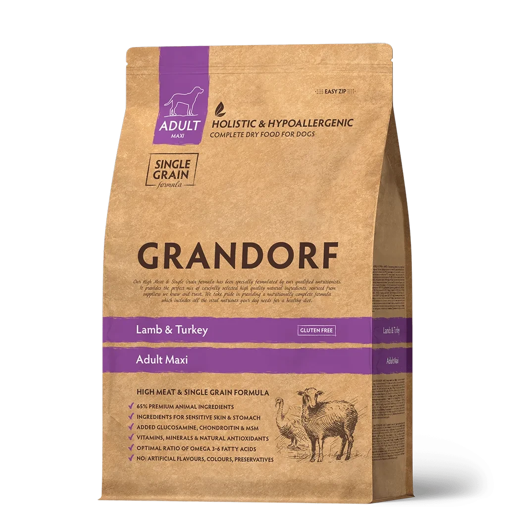 Grandorf (Грандорф) Sensitive Care Holistic Lamb & Brown Rice Adult Large Breed корм для великих порід, 12 кг