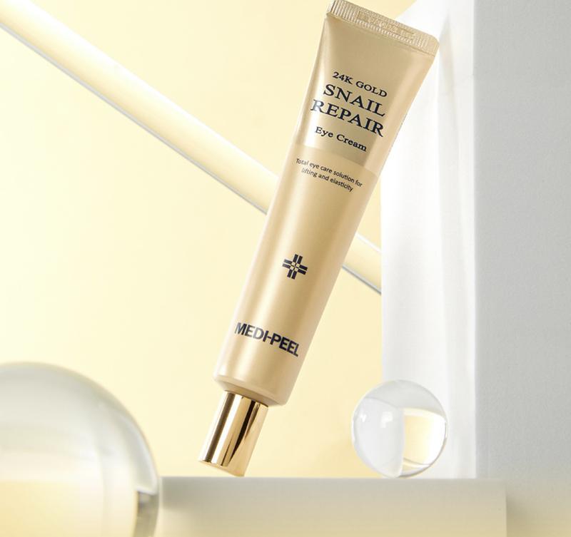Крем для шкіри навколо очей з муцином равлика та золотом Medi-Peel 24K Gold Snail Repair Eye Cream 40ml