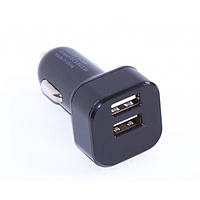 Авто USB зарядка адаптер HC-1 9001 от прикуривателя 12v зарядное Чёрный kr