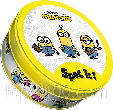 Настольная игра Spot it! Minions / Спот ит! Миньоны (Доббль или Dobble) + УКРАЇНСЬКОЮ правила, фото 1