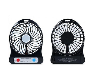 Вентилятор портативний UKC Mini Fan XSFS-01 з акумулятором Black, фото 2