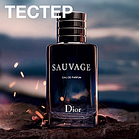 Чоловічі парфуми Christian Dior Sauvage 100ml Чоловіча парфумована вода Тестер (Чоловічі парфуми Крістіан Діор Саваж), фото 7