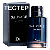 Духи Christian Dior Sauvage 100ml Мужская парфюмированная вода Тестер (Мужские духи Кристиан Диор Саваж)