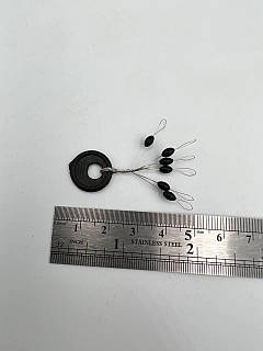 Рибальський Стопор для риболовлі 6шт "М" довжина 4мм, Стопор рибальський на ліску для поплавця