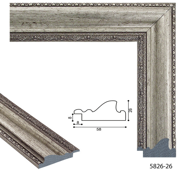 срібна багетна рама для дзеркала срібна багетна рама для дзеркала