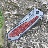 Ніж складний інерційний фліппер Buck 53, дерево, фото 3