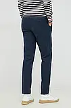 AllOriginal com ua Штани з домішкою льону Tommy Hilfiger колір синій фасон chinos РОЗМІРИ ЗАПИТУЙТЕ, фото 3