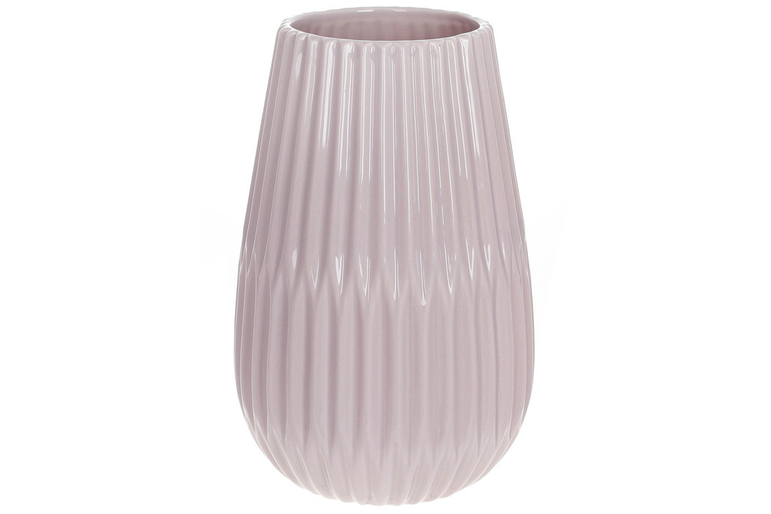 Ваза керамічна Віола, 24см, колір - світло-рожевий ТОВАР ВІД ВИРОБНИКА