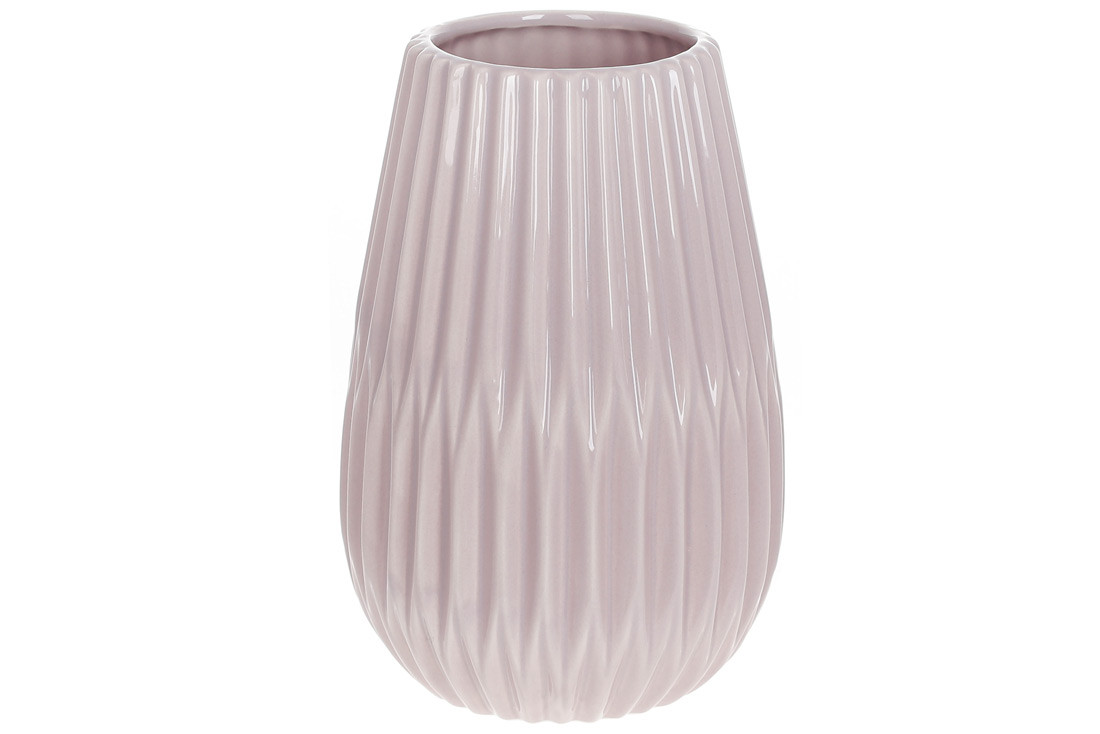 Ваза керамічна Віола, 20см, колір - світло-рожевий ТОВАР ВІД ВИРОБНИКА