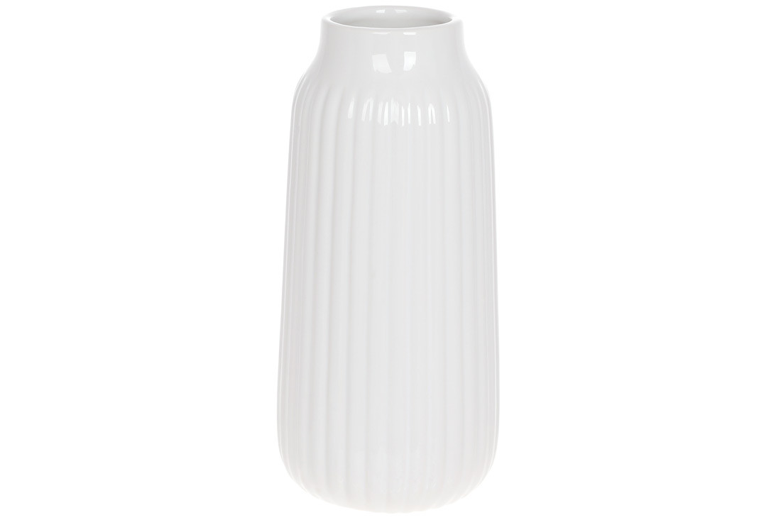 Ваза керамічна Марго, 25см, колір - білий ТОВАР ВІД ВИРОБНИКА