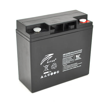 Аккумуляторная батарея AGM RITAR HR1250W, Black Case, 12V 14.0Ah ( 181 х 77 х 167 ) 4.30kg Q4, фото 1