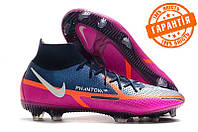 Бутси Nike Phantom GT Pro FG / Футбольні копочки Найк Фантом з носком / Футбольне взуття