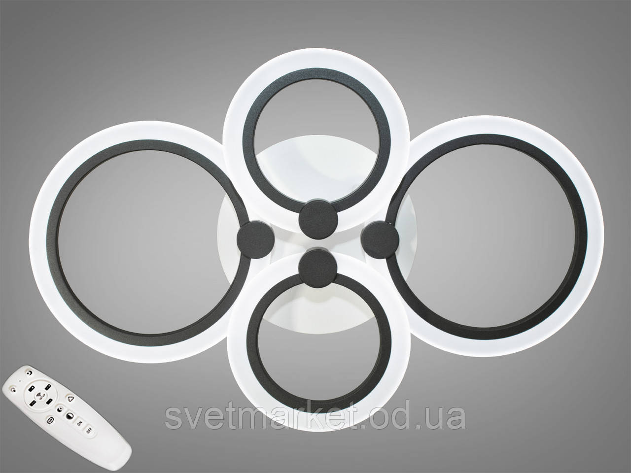 Світлодіодна люстра A8022/4BK, фото 1