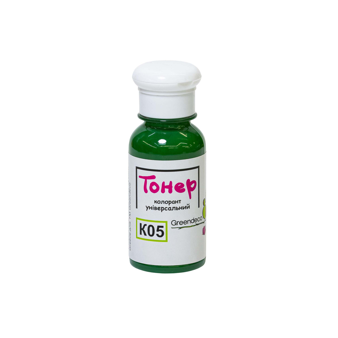 Колорант універсальний Toner K05 (Зелений) 100 мл. Greendeco