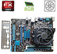 Комплект: Материнская плата Asus M5A78L-M LX3 PLUS / AMD FX-4100 (4 ядра по 3.6 - 3.8 GHz) / 8 GB DDR3 / ATI