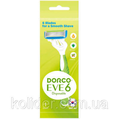 Бритва Dorco EVE 6 Disposable для жінок 6 лез 1 шт. (8801038584461)