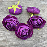 Головки лютики, камелії, ранзинкулюса 7 см бузковий, фото 2