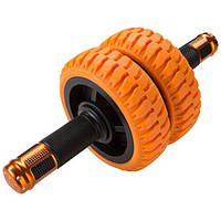 Ролик для пресса 160 мм, 2 колеса оранжевый World Sport
