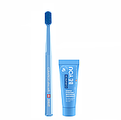Набір Curaprox BE YOU Blue (ожина+лакриця) зубна паста 10 мл + щітка Ultra Soft