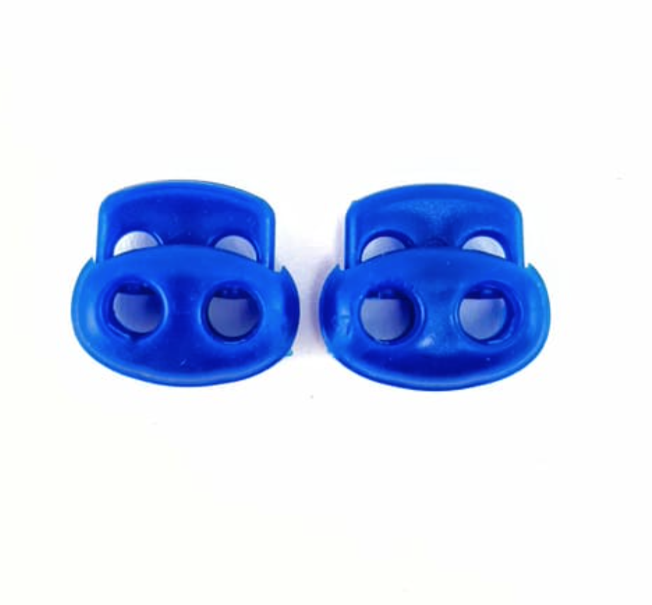 Стопор фіксатор для шнура овальний синій