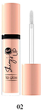 Блиск для губ Bell Shiny's Up Lip Gloss з ефектом сяйва 02 Fudge, 5 г, фото 3