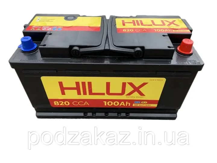 Автомобільний акумулятор Hilux 100 Ah/12V 820A HLZ, фото 1
