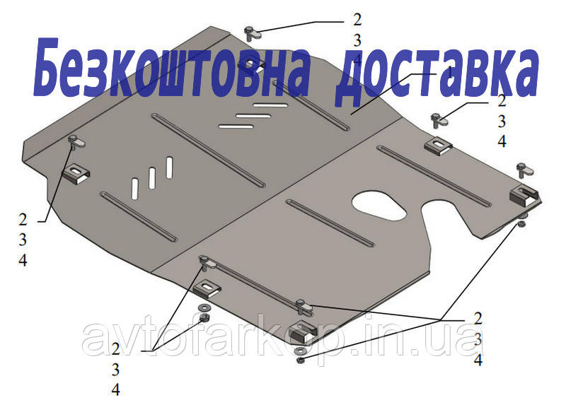 Захист двигуна Opel Insignia А (2008-2016) (Захист двигуна Опель Інсігнія А) Кольчуга, фото 1