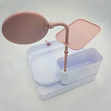 Настільний бокс для зберігання косметики з висувними ящиками і дзеркалом органайзер IQ-25, фото 5