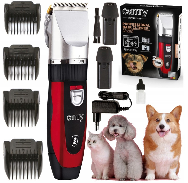 Машинка для стрижки вовни тварин, грумер Camry CR 2821 (35Вт, акум-мережа, Польща), фото 1