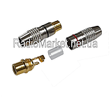 Гніздо RCA silver-gold, корпус метал., фото 2