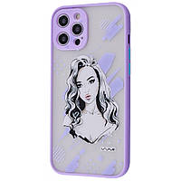 Чохол для Apple Iphone 12 Pro Max фіолетовий RA-78