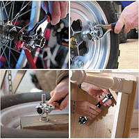 Універсальний ключ 48 в 1 Universal Tiger Wrench PRO 2428 new original Надміцний набір універсальних ключів UJ-11