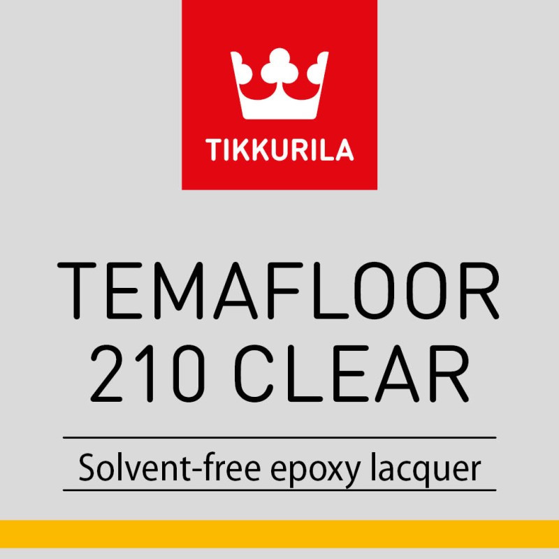 Tikkurila Temafloor 210 Clear - двокомпонентний епоксидний лак для бетонної підлоги, 6 л