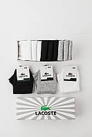 Лакосте Мужские носки комплект 18 пар Lacoste Набор носков в коробке. Низкие носки летние короткие 41-45р