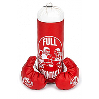Боксерский набор для детей Danko Toys "Full contact" BS Боксерская груша и перчатки размер Красная