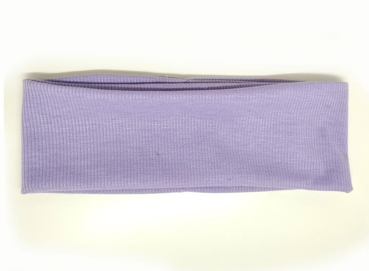 Пов'язка на голову трикотажна лавандова, фото 1
