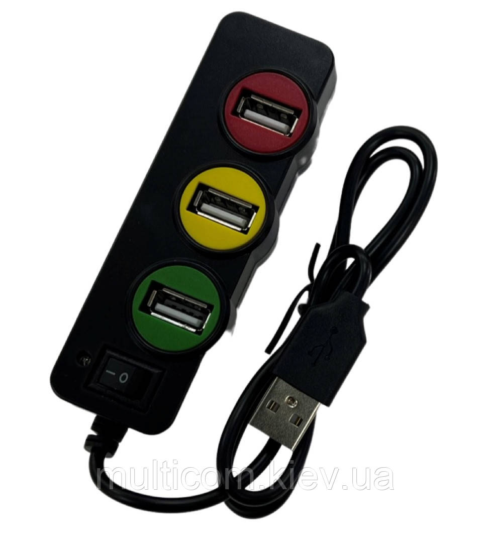 02-03-032. USB HUB (ver.2.0) на 4 порти, з вимикачем