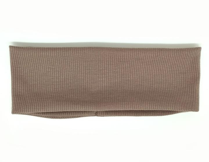 Пов'язка на голову трикотажна бежева, фото 1