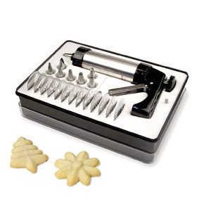 Кондитерський шприц для печива і декору 21 насадка, нержавіюча сталь