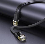 Кабель мережевий для інтернету HOCO US07 General, 10 м, чорний, фото 3